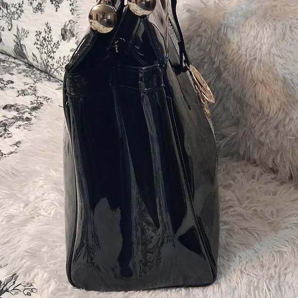 Julia & Michael EUC Patent Handbag - Picture 4 of 16